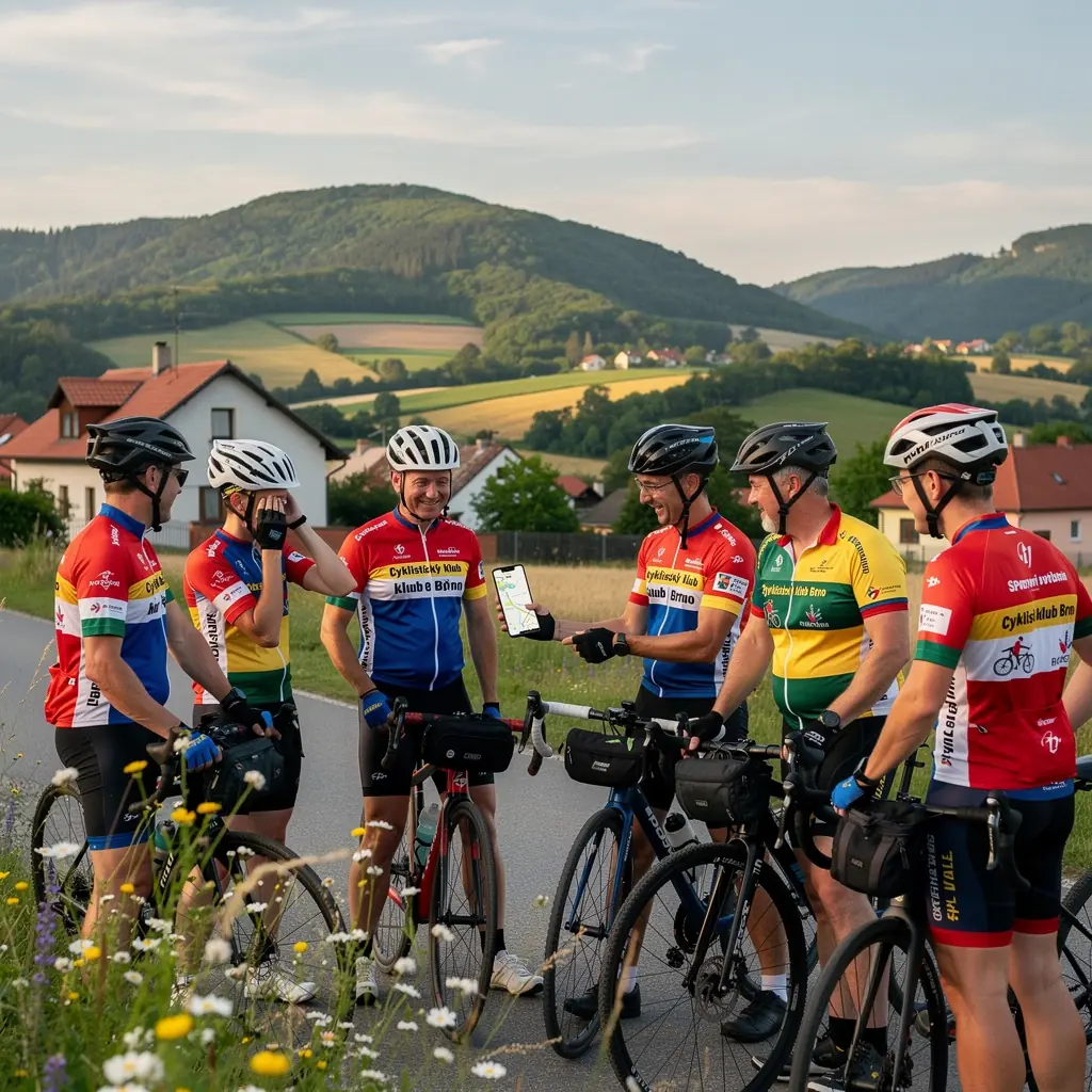 Ženy cvičí na lekci jógy ve venkovním parku během slunečného dne.